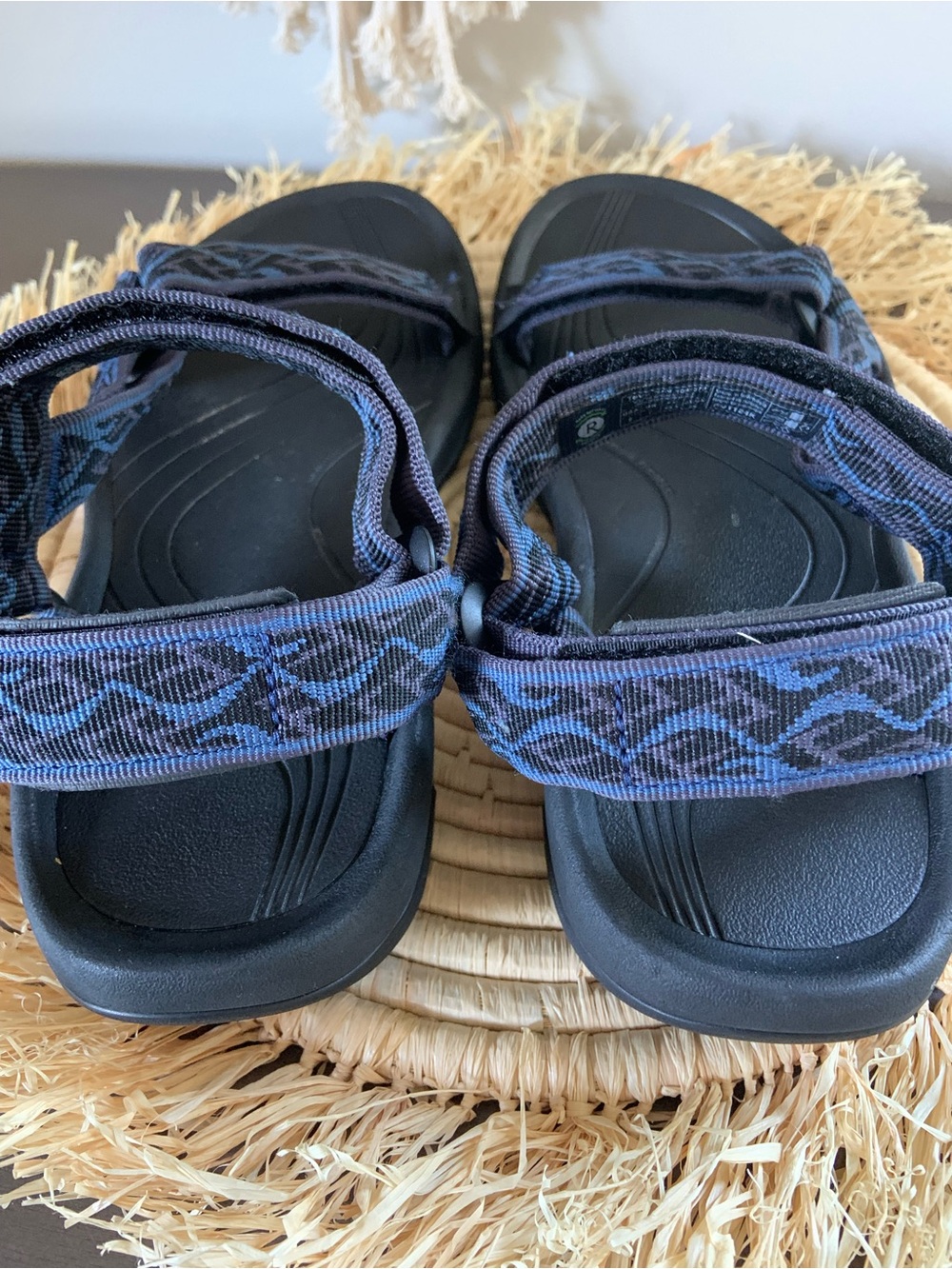 TEVA Men's Hurricane XLT Hiking Sandals Black Blue 8 - Picture 7 of 12